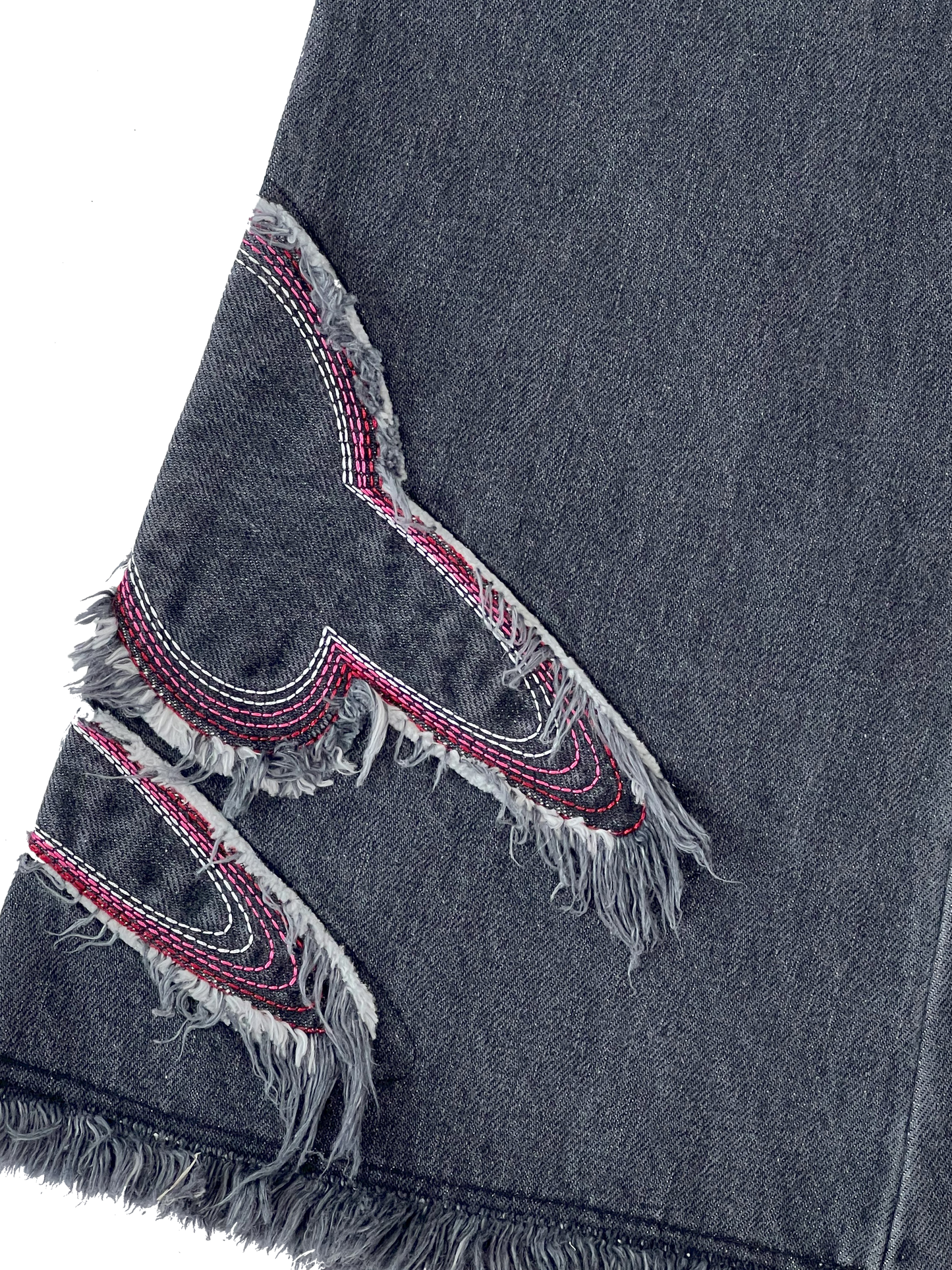 black denim jeans