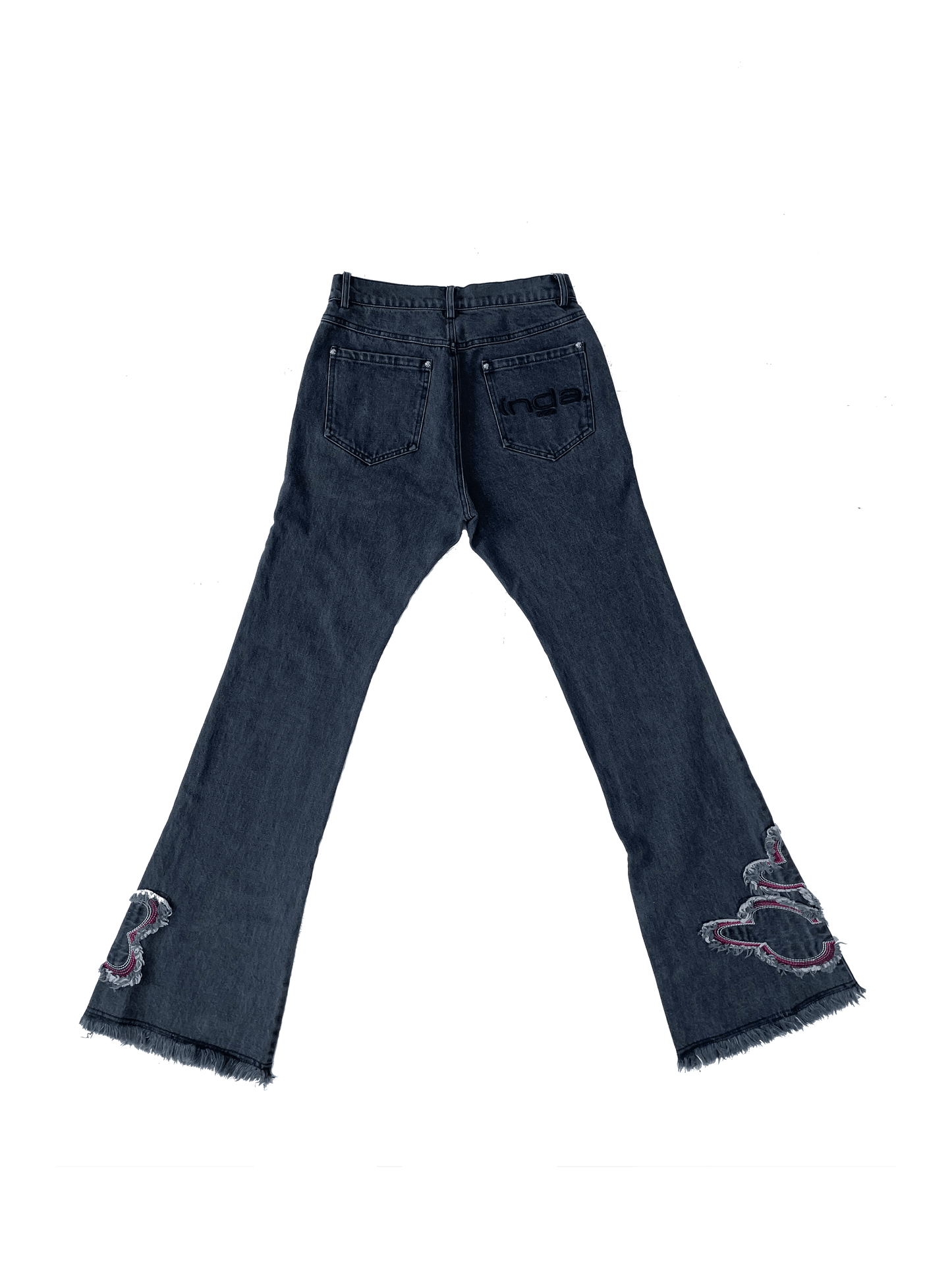 black denim jeans