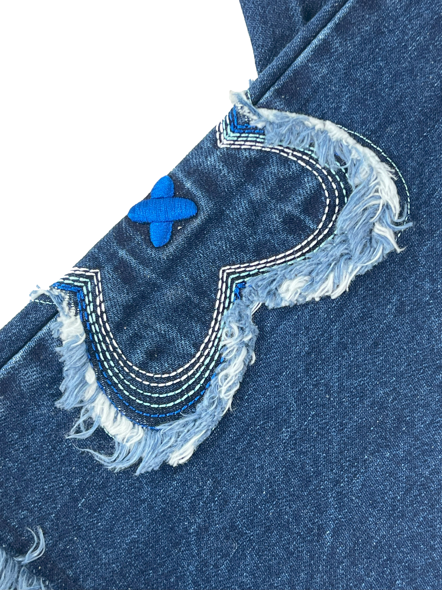 blue denim jeans