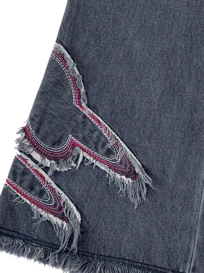 black denim jeans
