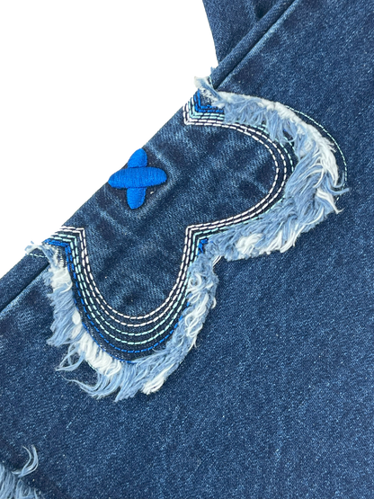 blue denim jeans