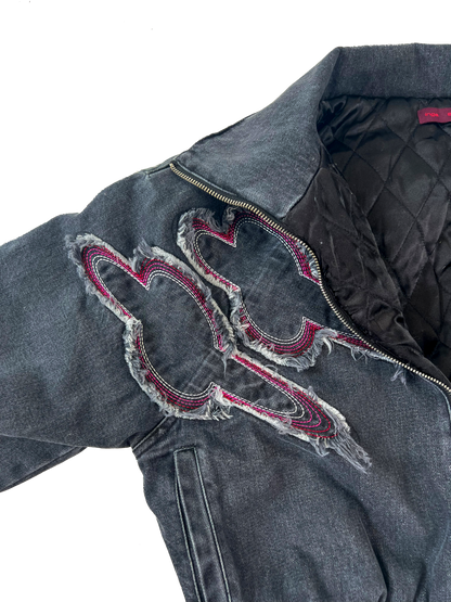 black denim jacket